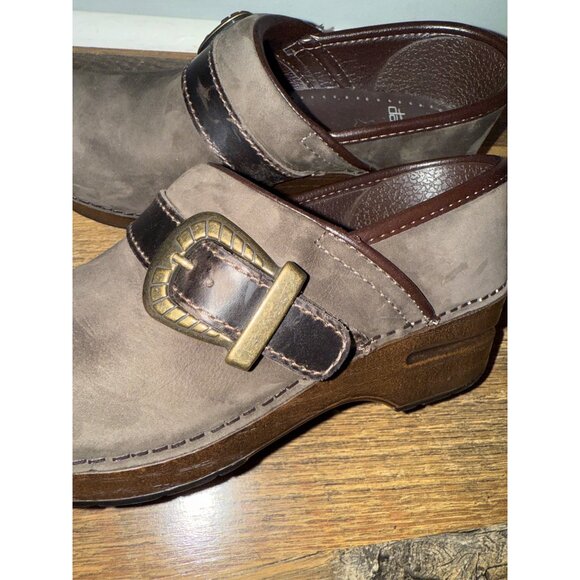 Dansko Pammy Milled Nubuck Leather Clogs Size 5.5 -36 - Picture 11 of 13